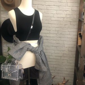 NWT Ribbed Crop tank